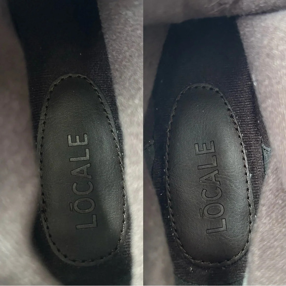 Locale Ruched Leather Wedge Ankle Boots - Picture 10 of 13